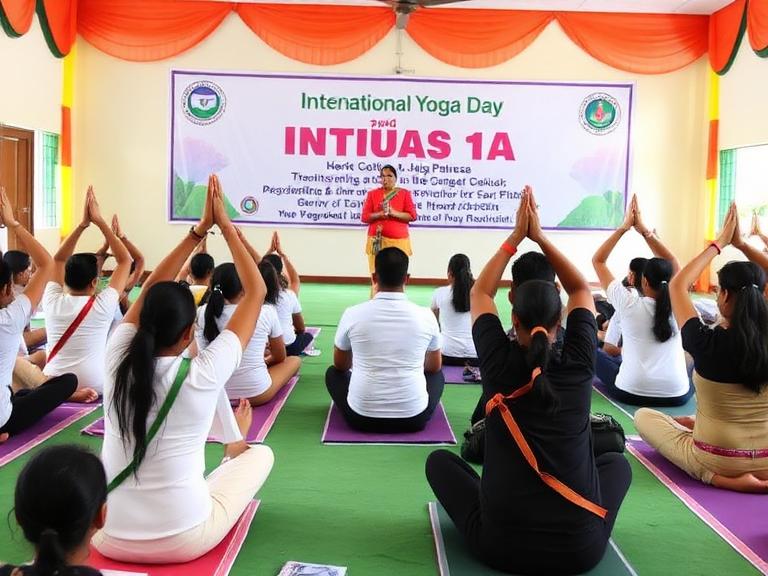 International Yoga Day Celebrated in Markapuram